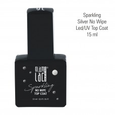 Sparkling Silver No Wipe Led/UV Top Coat 15 ml 